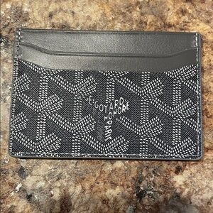 Grey Goyard card holder